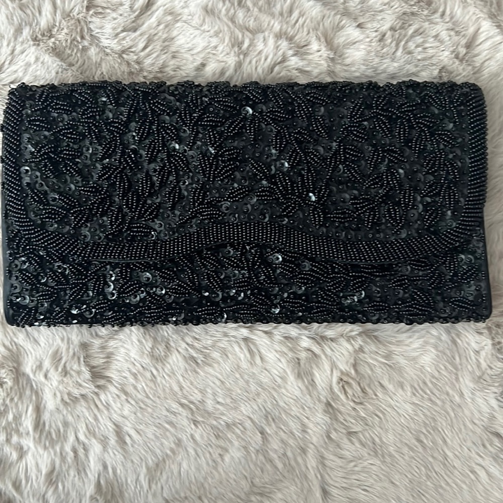 Vintage beaded clutch bag
